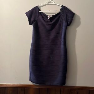 Fitted, ruched mini dress